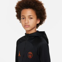 Nike Jordan Paris Saint-Germain Strike Survêtement à Capuche 2022-2023 Enfants Noir Rouge