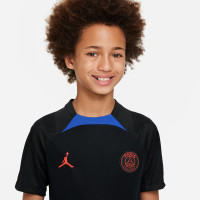 Nike Jordan Paris Saint-Germain Strike Maillot d'Entraînement 2022-2023 Enfants Noir Bleu Rouge