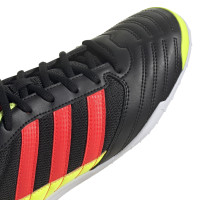 adidas Super Sala Zaalvoetbalschoenen (IN) Zwart Rood Geel