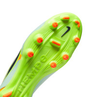 Nike Tiempo Legend 9 Academy Gazon Naturel Gazon Artificiel Chaussures de Foot (MG) Vert Orange Jaune Vif
