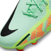 Nike Phantom GT2 Academy Gazon Naturel Gazon Artificiel Chaussures de Foot (MG) Vert Orange Jaune Vif