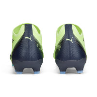 PUMA Ultra Match Gazon Naturel Gazon Artificiel Chaussures de Foot (MG) Vert Clair Noir Bleu