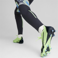PUMA Ultra Match Gazon Naturel Gazon Artificiel Chaussures de Foot (MG) Femmes Vert Clair Noir Bleu