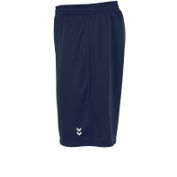 hummel Euro II Short de Foot Bleu Foncé