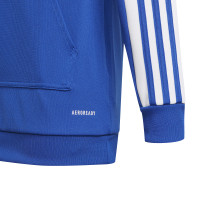 Sweat à capuche Adidas Squadra 21 pour enfants bleu blanc