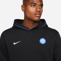 Nike Inter Milan Travel Fleece Hoodie 2022-2023 Zwart Blauw