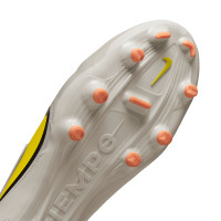 Nike Tiempo Legend 9 Academy Gazon Naturel Gazon Artificiel Chaussures de Foot (MG) Beige Jaune Orange