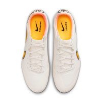 Nike Tiempo Legend 9 Pro Gazon Naturel Chaussures de Foot (FG) Beige Jaune Orange