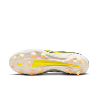 Nike Tiempo Legend 9 Pro Gazon Naturel Chaussures de Foot (FG) Beige Jaune Orange