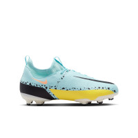 Nike Phantom GT2 Academy Dynamic Fit Gazon Naturel / Gazon Artificiel Chaussures de Foot (MG) Enfants Bleu Noir Jaune