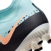 Nike Phantom GT2 Academy Dynamic Fit Gras / Kunstgras Voetbalschoenen (MG) Kids Blauw Zwart Geel