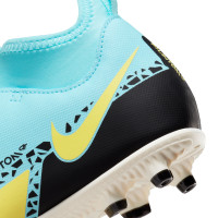 Nike Phantom GT2 Club Dynamic Fit Gazon Naturel Gazon Artificiel Chaussures de Foot (MG) Enfants Bleu Noir Jaune