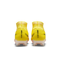 Nike Zoom Mercurial Superfly 9 Elite Gazon Naturel Chaussures de Foot (FG) Jaune Rose