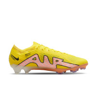 Nike Zoom Mercurial Vapor 15 Elite Gazon Naturel Chaussures de Foot (FG) Jaune Orange