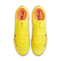 Nike Zoom Mercurial Vapor 15 Elite Gazon Naturel Chaussures de Foot (FG) Jaune Orange