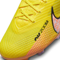 Nike Zoom Mercurial Vapor 15 Elite Gazon Naturel Chaussures de Foot (FG) Jaune Orange