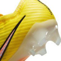 Nike Zoom Mercurial Vapor 15 Elite Gazon Naturel Chaussures de Foot (FG) Jaune Orange