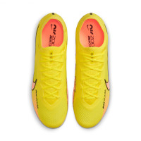 Nike Zoom Mercurial Vapor 15 Elite Gazon Artificiel Chaussures de Foot (AG) Jaune Orange