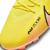 Nike Zoom Mercurial Superfly 9 Pro Gazon Naturel Chaussures de Football (FG) Jaune Orange