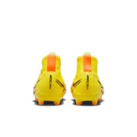 Nike Zoom Mercurial Superfly 9 Pro Gazon Naturel Chaussures de Football (FG) Enfants Jaune Orange