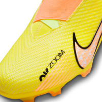 Nike Zoom Mercurial Superfly 9 Pro Gazon Naturel Chaussures de Football (FG) Enfants Jaune Orange