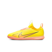 Nike Zoom Mercurial Vapor 15 Academy Chaussures de Foot en Salle (IN) Enfants Jaune Orange Blanc