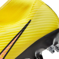 Nike Zoom Mercurial Superfly 9 Academy IJzeren-Nop Voetbalschoenen (SG) Anti-Clog Geel Roze Zwart