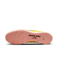 Nike Zoom Mercurial Vapor 15 Academy Chaussures de Foot en Salle (IN) Jaune Orange Blanc