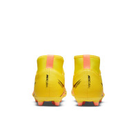 Nike Mercurial Superfly 9 Club Gazon Naturel Gazon Artificiel Chaussures de Football (MG) Enfants Jaune Rose