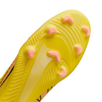 Nike Mercurial Superfly 9 Club Gazon Naturel Gazon Artificiel Chaussures de Football (MG) Jaune Rose