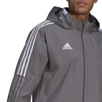 adidas Tiro 21 Allweather Jack Grijs Wit