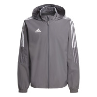 adidas Tiro 21 Allweather Jack Grijs Wit