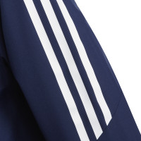 Veste Adidas Condivo 22 All-Weather pour enfants, bleu et blanc