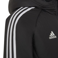 Veste d'hiver Adidas Condivo 22 pour enfants, noir et blanc
