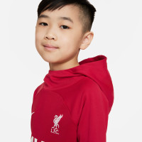 Nike Liverpool Academy Pro Hoodie 2022-2023 Kids Kleuters Rood