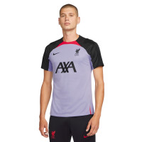 Nike Liverpool Strike Maillot d'Entraînement 2022-2023 Mauve Rouge Noir