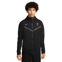 Nike Liverpool Tech Fleece Windrunner Survêtement 2022-2023 Noir Rouge