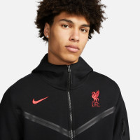 Nike Liverpool Tech Fleece Coupe Vent 2022-2023 Noir Rouge
