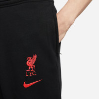 Nike Liverpool GFA Fleece Pantalon d'Entraînement 2022-2023 Noir Rouge