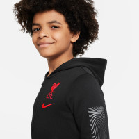 Nike Liverpool Club Sweat à Capuche Full-Zip 2022-2023 Enfants Noir Rouge