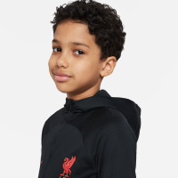 Nike Liverpool Strike Survêtement à Capuche 2022-2023 Enfants Noir Rouge