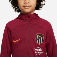Nike Atletico Madrid Strike Hooded Survêtement à Capuche 2022-2023 Enfants Rouge Noir Orange