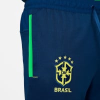 Nike Brazilië Travel Fleece Hoodie Trainingspak 2022-2024 Blauw Geel Groen