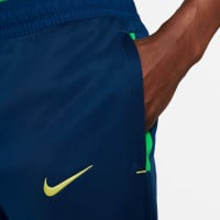 Nike Brazilië Travel Fleece Hoodie Trainingspak 2022-2024 Blauw Geel Groen