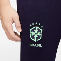 Nike Brazilië Strike Trainingsbroek 2022-2024 Donkerblauw Groen