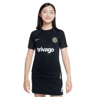 Nike Chelsea Strike Trainingsshirt 2022-2023 Kids Zwart Beige