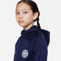 Nike Inter Milan Strike Survêtement à Capuche 2022-2023 Enfants Bleu Foncé Blanc