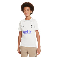 Nike Tottenham Hotspur Strike Trainingsshirt 2022-2023 Kids Wit Zwart