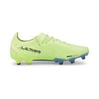 PUMA Ultra Ultimate Gras / Kunstgras Voetbalschoenen (MG) Dames Lichtgroen Blauw Zwart