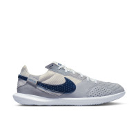 Nike Streetgato Chaussures de Foot Street Gris Bleu Foncé Blanc